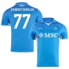 Maillot de Supporter SSC Naples Kvaratskhelia 77 Domicile 2024-25 Pour Homme